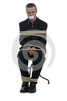 Tied businessman