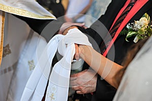 Tied Hands on Wedding Ceremony