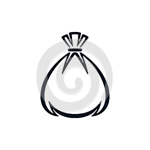 Tied sack outlined icon