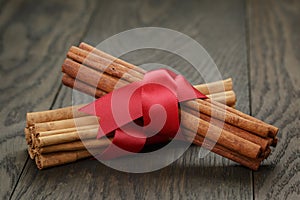 Tied true ceylon cinnamon sticks