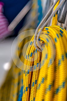 Tied yellow ropes