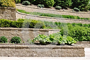 Tiered Retaining Wall