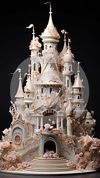 Tiered Wedding Cake with Princess theme