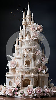 Tiered Wedding Cake with Princess theme