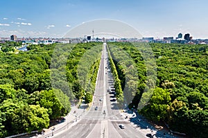 Tiergarten and Berlin citry center ponarama view photo