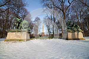 Tiergarten and siegessaeule photo