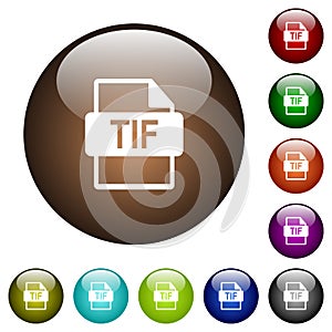 TIF file format color glass buttons