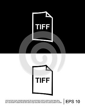tiff file format icon template