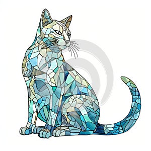 Tiffany Cat Illustration