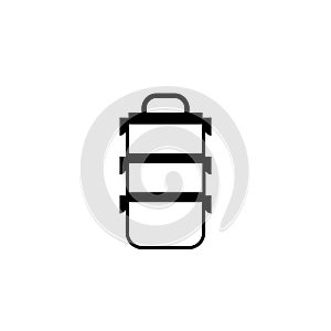 Tiffin box outline icon