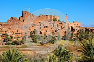 Tifoultoute oasis kasbah in Morocco