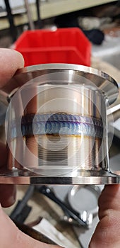 Tig weld, stainlesssteel, argon, tube