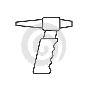 TIG welding gun line icon