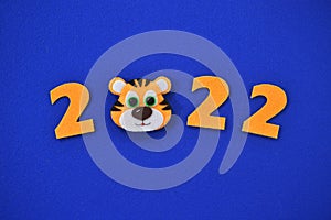 Tiger 2022 year toy felt
