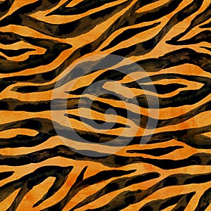 Tiger skin seamless background