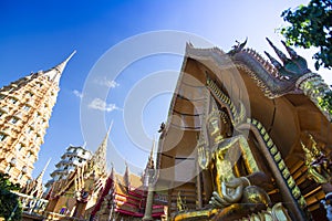 Tiger Cave Temple Wat Tham Sua in Kanchanaburi,popular with tourists and foreigners