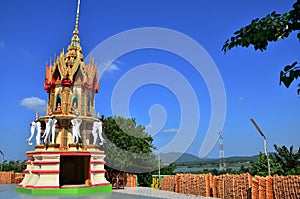 Tiger Cave Temple or Wat tham sua in Kanchanaburi Thailand