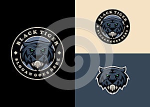 Tiger Emblem Mascot Modern Character Logo Design