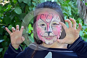 tiger face painting