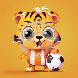 Tiger Football Rookie. AI Generated