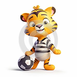 Tiger Football Rookie. AI Generated