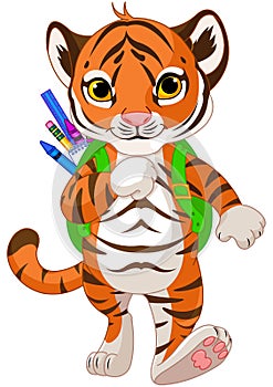 Tiger Go to School