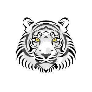 Tiger head illustration.