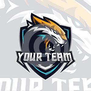 Tiger Head Logo esport vector illustration for teammate template