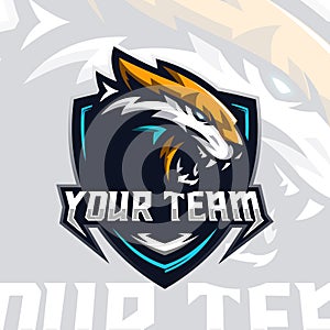 Tiger Head Logo esport vector illustration for teammate template photo