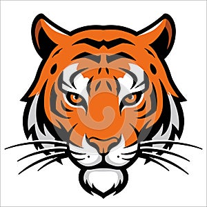 Tiger Head Logo Vector Illustration