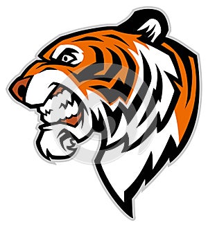 Tiger head mascot