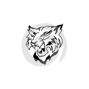 Tiger icon and symbol template illustration