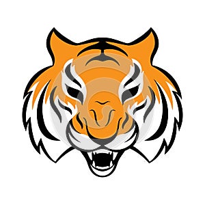 Tiger icon. Vector illustration for logo design, t-shirt