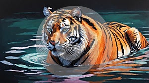 tiger illustration highquality image and ae ai generated