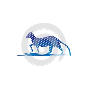 Tiger logo illustration clipart design vector