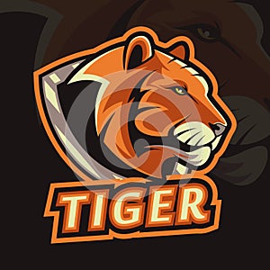 Tiger mascot logo