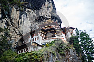 Tiger Nest Bhutan Monastery having beautiful background