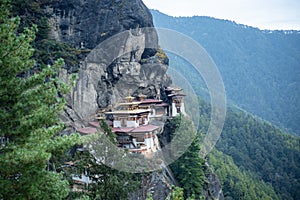 Tiger Nest Bhutan Monastery having beautiful background photo