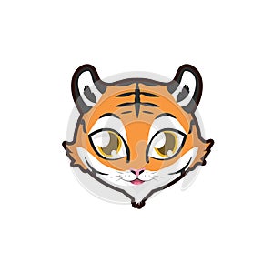 Tiger portrait illustration