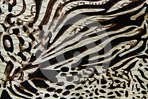 Tiger print fabric