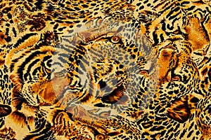 Tiger print fabric