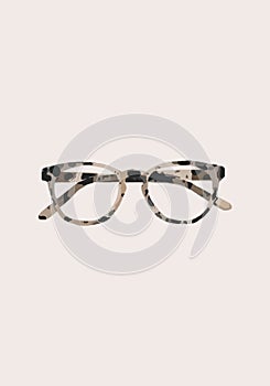 Tiger-rimmed glasses. Vector illustration photo