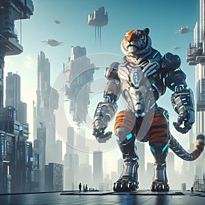 Tiger-Robot Cyborg