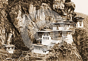 Tiger`s Nest Monastery in Bhutan