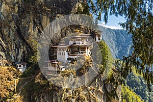 Tiger`s nest Temple, Paro valley - Bhutan photo