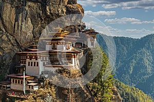 Tiger`s nest Temple or Taktsang Palphug Monastery Bhutan