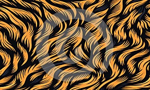 Tiger stripe pattern background orange and.