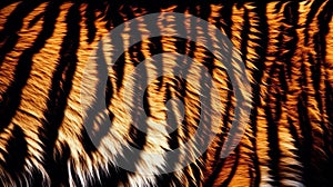 Tiger stripes background texture pattern design, wild, animals, cat, predator, Generative AI photo