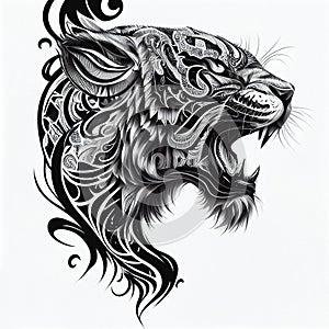 Tiger tattoo ink art wallpaper