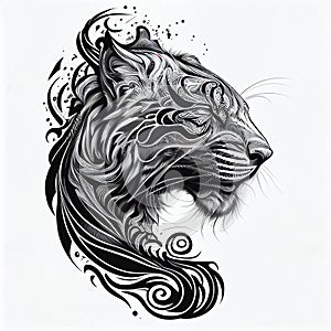 Tiger tattoo ink art wallpaper